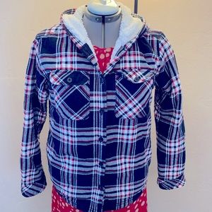 Flannel Shirt Jacket - Boston Traders Hooded Shaket